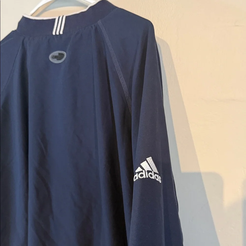 Adidas Men’s V-Neck Pullover Windbreaker Jacket Navy Golf Athletic - Size XL